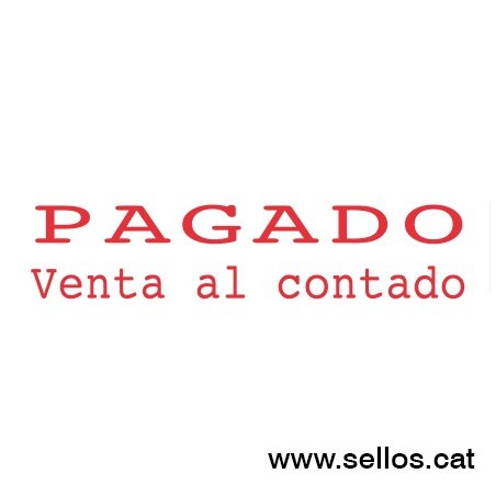 Formula Comercial TRODAT Pagado venta al contado