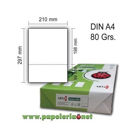 Factura-recibo microperforado
