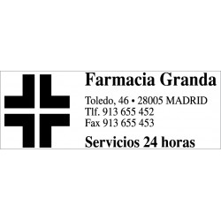 Trodat 5205 Professional, de 68 x 24 mm. marcada en color negro