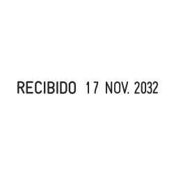 Fórmulario comercial fechador Trodat 5117 Professional 4.0, muestra de marcada