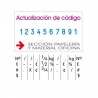 Numerador Trodat 55510/PL Professional 4.0, de 56 x 33 mm. composició bandes