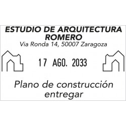 Datador Trodat Printy 4729 amb placa de 50 x 30 mm. marcada en tinta negra