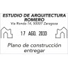 Fechador Trodat Printy 4729 con placa de 50x30 mm. marcada en tinta negra