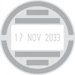 Datador Trodat Printy 46130 amb placa de 30 mm. de diàmetre