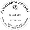 Datador Trodat Printy 46145 amb placa de 45 mm. de diàmetre marcada en tinta negra