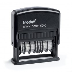 Doble datador Trodat Printy 4816 PL amb placa de 50x10 mm.