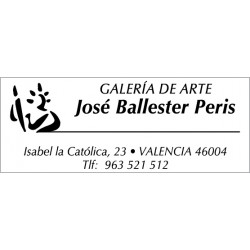 Pocket Printy 9512 placa de 47x18 mm. muestra de marcada en tinta negra