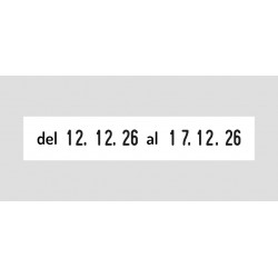 Doble fechador manual Trodat 2226 con placa de 67x30 mm.