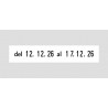 Doble fechador manual Trodat 2226 con placa de 67x30 mm.