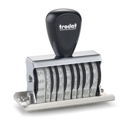 Doble fechador manual Trodat 2226 con placa de 67x30 mm.