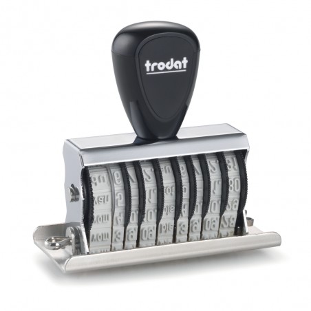 Doble fechador manual Trodat 2226 con placa de 67x30 mm.