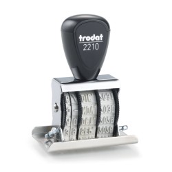 Fechador manual Trodat 2210 con placa de 47x30 mm.