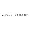 Fechador Image con días de la semana enteros  ref. 1126 sin placa de 5 mm.