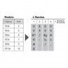 Numerador Trodat 1534, 4 bandas de 3 mm. caracteres especiales