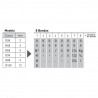 Numerador Trodat 1538, 8 bandes de 3 mm. caràcters especials