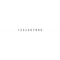 Numerador Trodat 15310, 10 bandes de 3 mm.