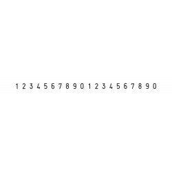 Numerador Trodat 15320, 20 bandes de 3 mm.