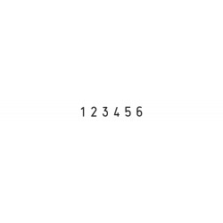 Numerador Trodat 1546, 6 bandas de 4 mm.