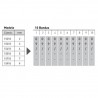 Numerador Trodat 15510, 10 bandes de 5 mm. caràcters especials
