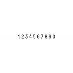 Numerador Trodat 15510, 10 bandas de 5 mm.