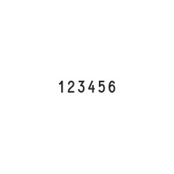 Numerador Trodat 1596, 6 bandas de 9 mm.