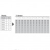 Numerador Trodat 15912, 12 bandes de 9 mm. caràcters especials