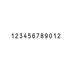 Numerador Trodat 15912, 12 bandes de 9 mm.