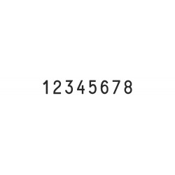 Numerador Trodat 15128, 8 bandes de 12 mm.