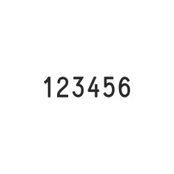 Numerador Trodat 15186, 6 bandas de 18 mm.
