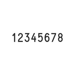 Numerador Trodat 15188, 8 bandes de 18 mm.