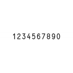 Numerador Image F151210, 10 bandas de 12 mm.