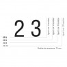 Numerador gegant Image 25/10, 10 bandes, 25 mm.