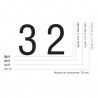 Numerador gegant Image 30/8, 8 bandes, 30 mm.