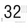 Numerador gegant Image 40/4, 4 bandas, 40 mm.