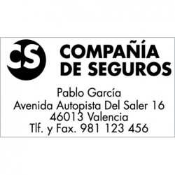 Sello Colop placa 45x30 mm.