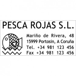 Segell Colop placa 58x27 mm.