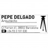 Sello de bolsillo clip placa de texto 50x20 mm.