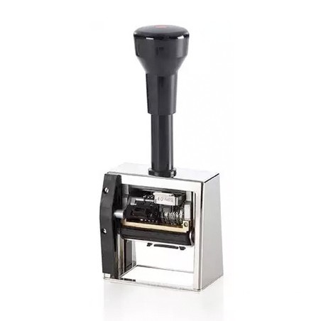 Fechador numerador REINER DN53A-6, 6 cifras con placa de 50 x 30 mm.