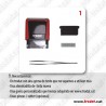 Goma de text per aparell Trodat