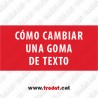 Goma de text per aparell Trodat