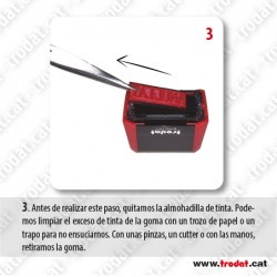 Goma de text per aparell Trodat