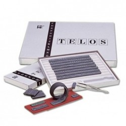Imprentilla Telos seria A con letras mayúsculas y números